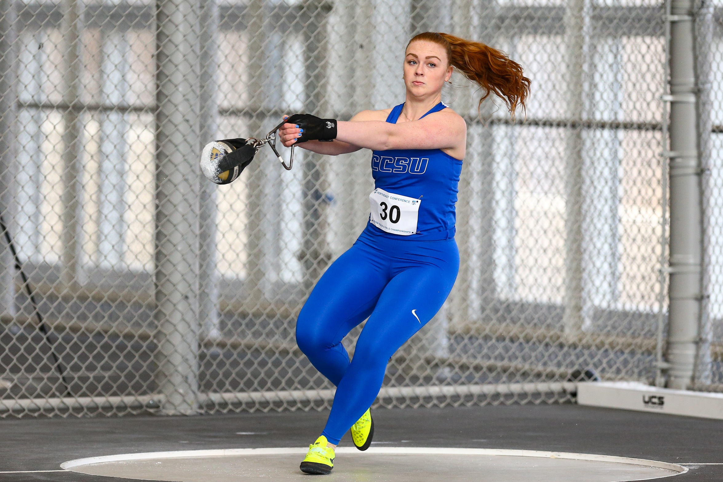 Blue Devils Take Third Place at the Bryant University Throws Competition