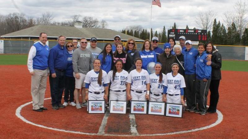 Purcell Powers CCSU to Split with RMU on Senior Day