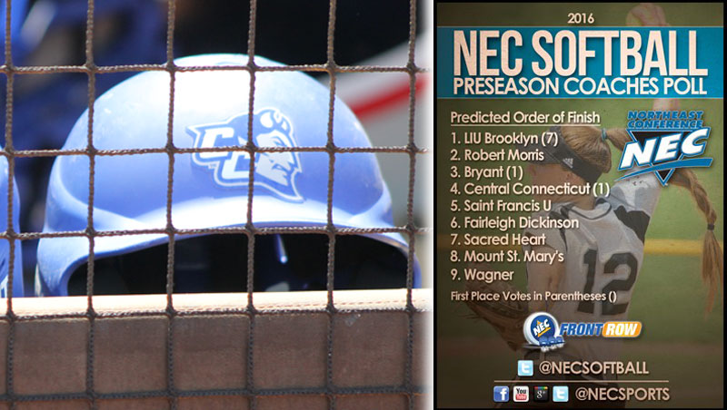Softball Slotted Fourth in NEC Preseason Coaches’ Poll
