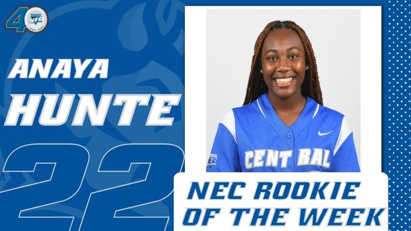 Anaya Hunte Named NEC Rookie of the Week