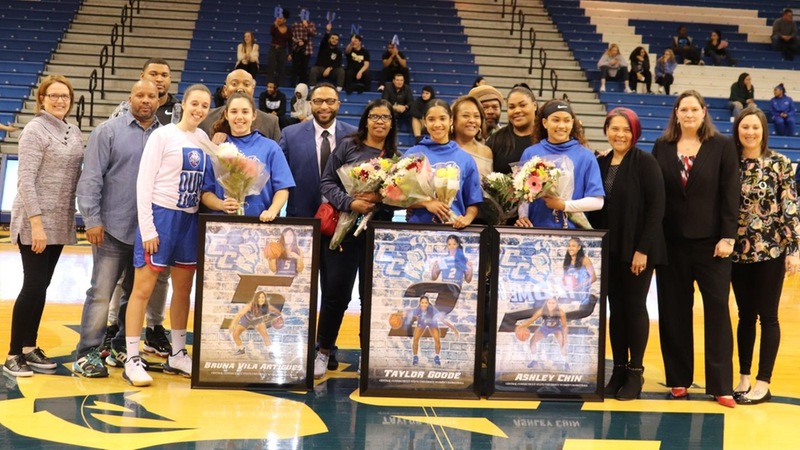 Central Honors Seniors Prior to 75-54 Win Over Terriers in Season Finale
