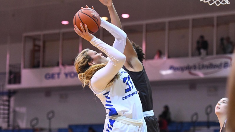 Berube Posts Double-Double, Central Shortened by UMass Lowell 56-54