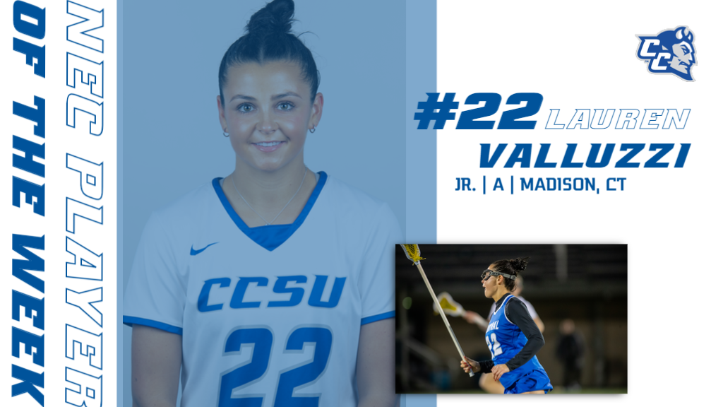 Lauren Valluzzi earned NEC Player of the Week honors after a 13-point week that led CCSU to a pair of victories. (Photos: Steve McLaughlin)