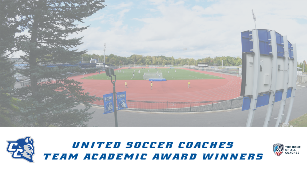 Both the CCSU men's and women's soccer teams earned United Soccer Coaches Team Academic Awards for the 2023-24 season.