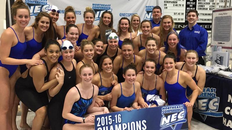 CCSU Swimming and Diving Wins Second Straight NEC Title