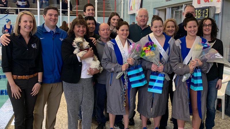 Swimming and Diving Dominates LIU Brooklyn on Senior Day
