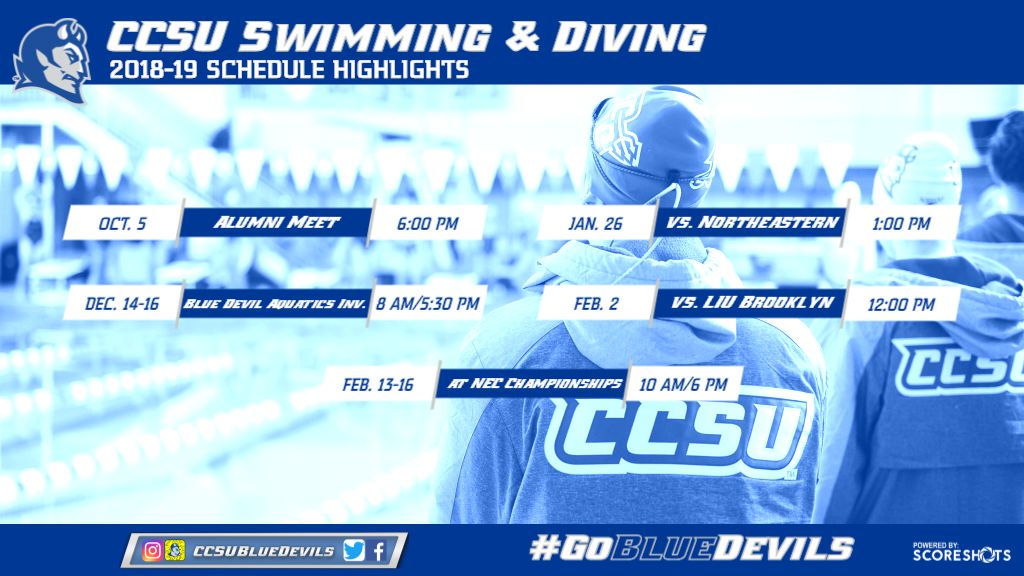 Swimming and Diving Announces 2018-19 Schedule