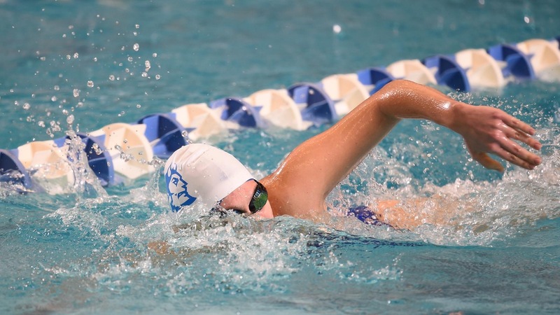 Swimming and Diving Wins Two Events Thursday at NEC Championships