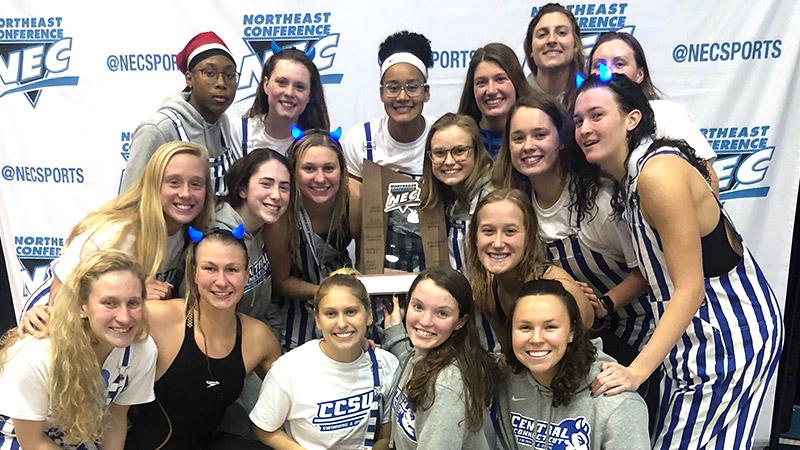 Blue Devils Win Two More Events; Take 2nd Place at NEC Swimming and Diving Championships