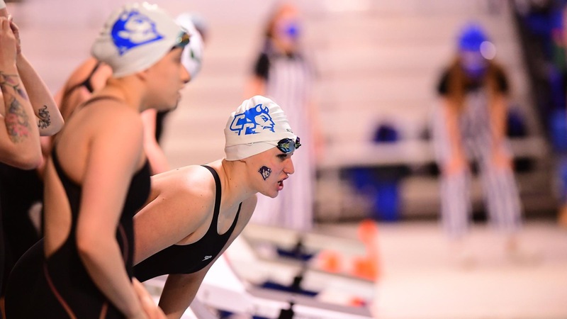 Swimming Wins Three Gold Medals on Second Night of NEC Championships
