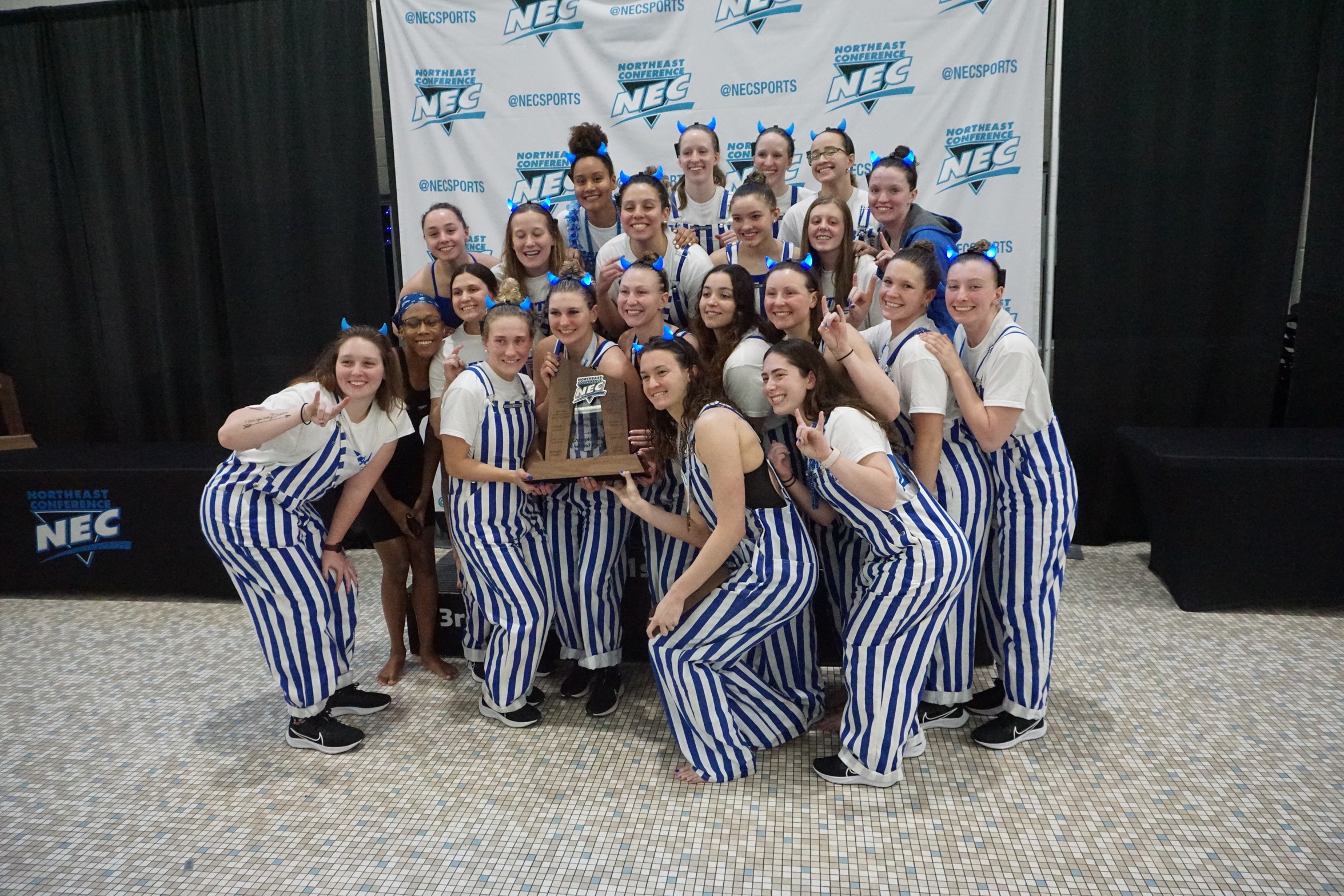 Swimming and Diving Takes Second at NEC Championships; King Named Outstanding Swimmer of the Meet