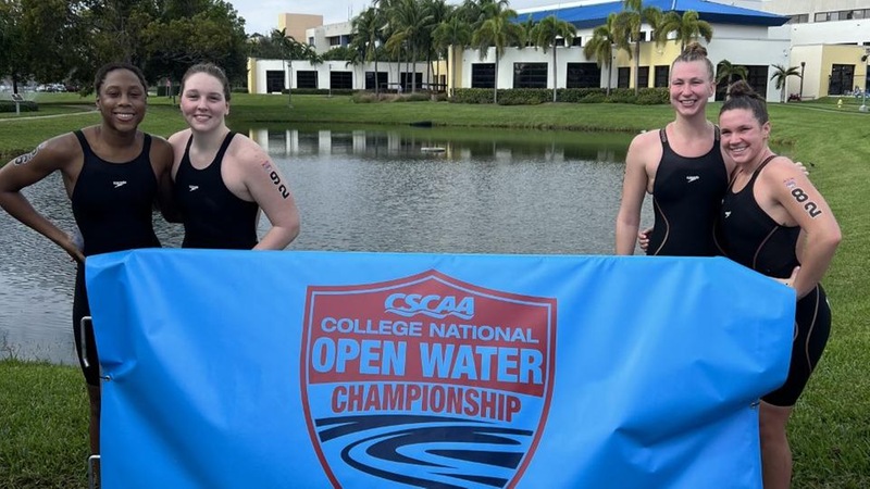 The quartet of Blue Devils finished 13th as a team at the 2022 CSCAA Open Water Championship.