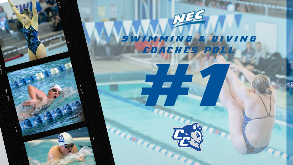 Swimming & Diving was the unanimous pick of the NEC coaches to win the league title this season. (Photos: Steve McLaughlin)