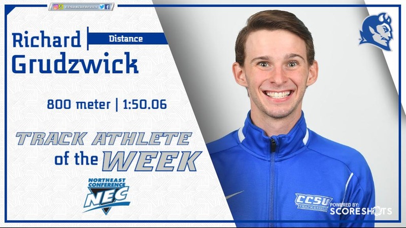 Grudzwick Named NEC Track Athlete of the Week