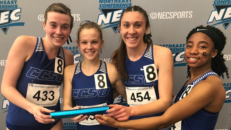 Women's Indoor Track and Field Wins Four Golds at NEC Championships on Saturday