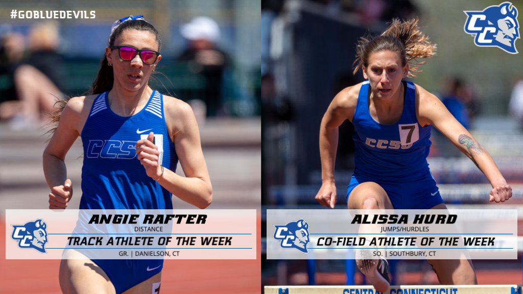 Rafter and Hurd Represent Women's Track and Field in NEC Weekly Awards