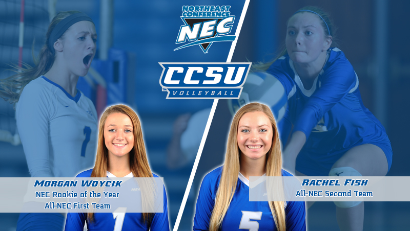 Woycik Named NEC Volleyball Rookie of the Year; Fish Earns All-NEC Second Team