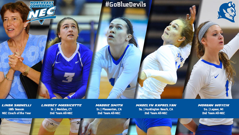 Volleyball Collects Northeast Conference Honors Thursday Night
