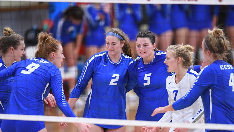 Volleyball Sweeps Merrimack for Fourth Straight Win