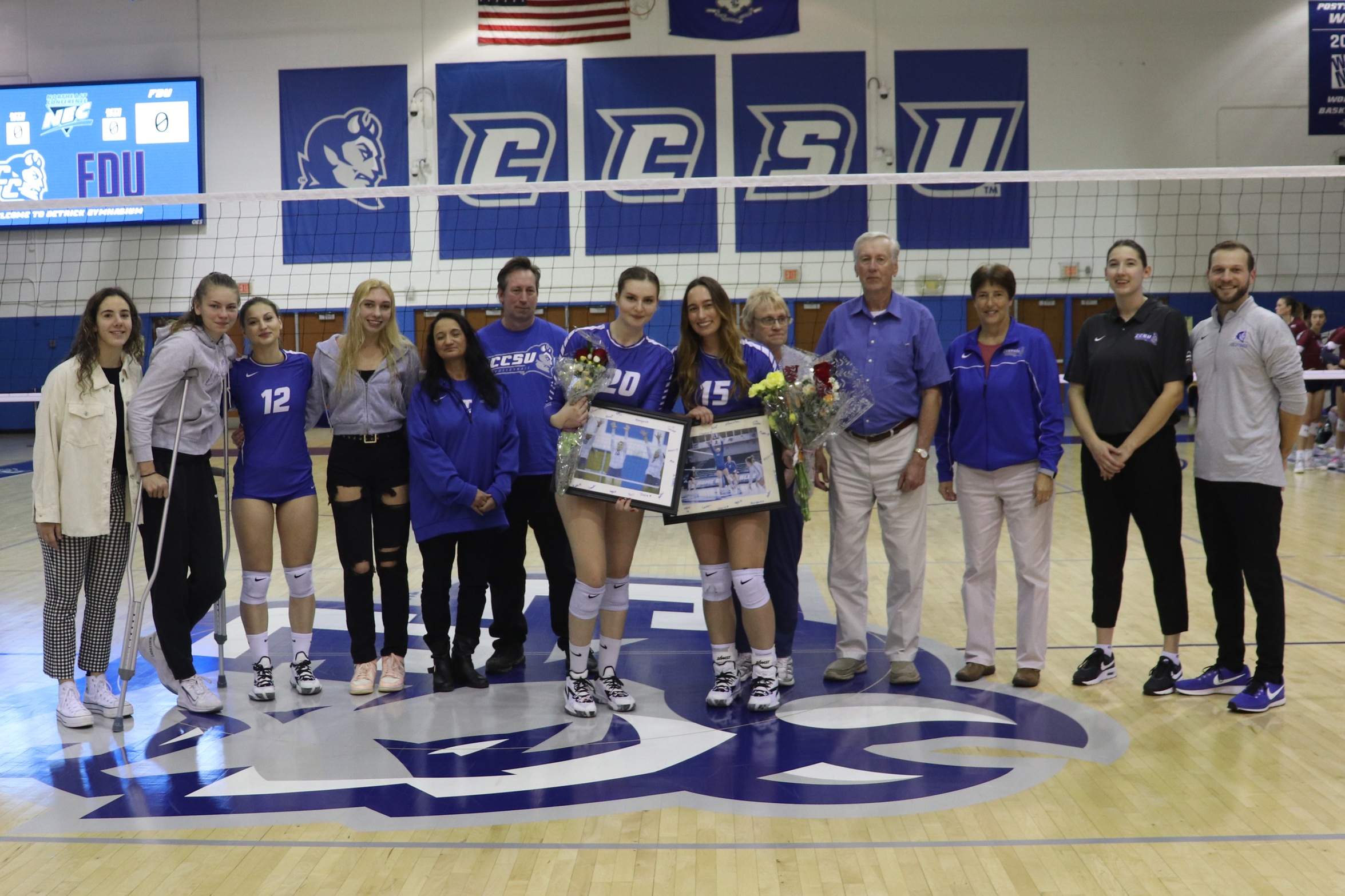 Volleyball Falls to FDU on Senior Day