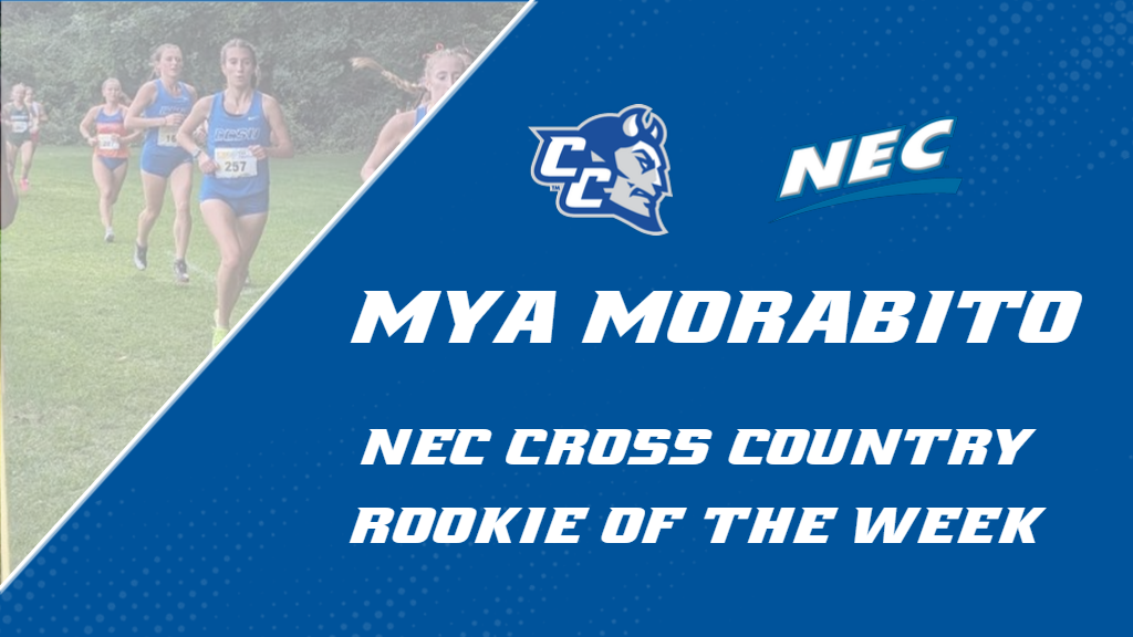 Mya Morabito was tabbed as the NEC Cross Country Rookie of the Week on Wednesday. (Photo: Nicole Dumpson)