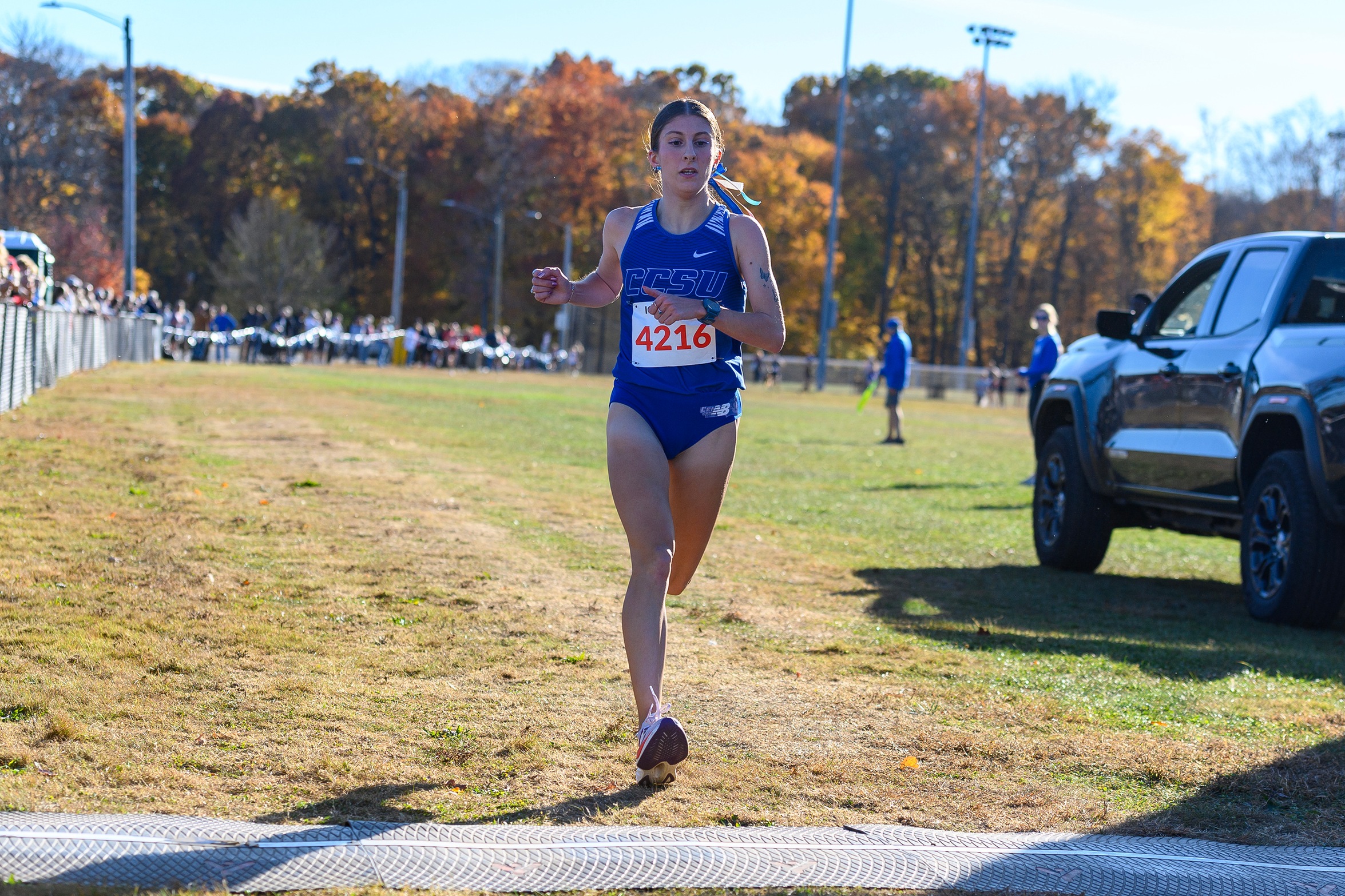 Brooke Morabito won the CCSU Mini Meet and set a new race record (Steve McLaughlin Photography)