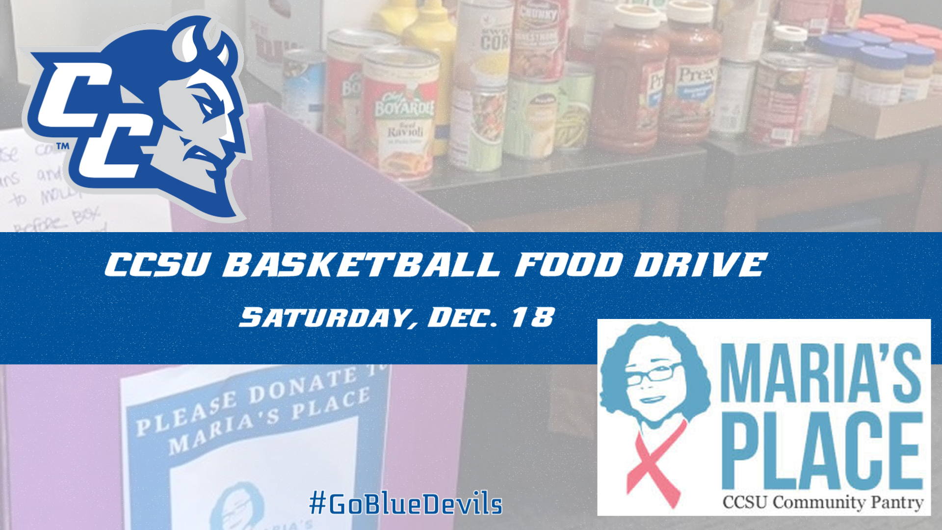 Blue Devils to Hold Food Drive Collection