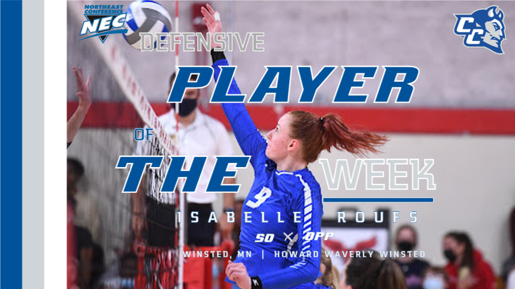 Roufs Wins Defensive Player of the Week