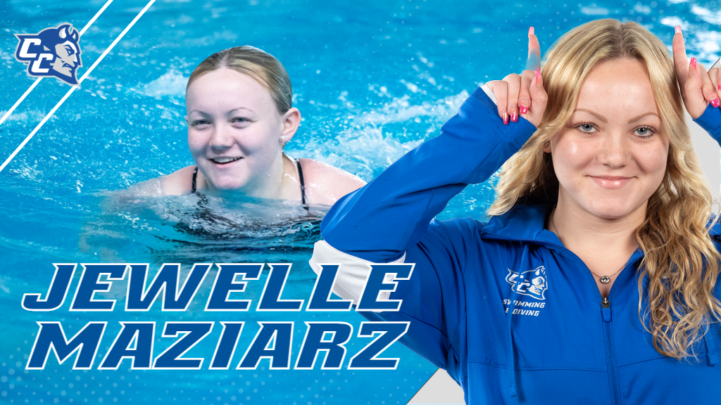 Jewelle Maziarz was .72 points shy of the Blue Devils school record on the 1-meter board at URI on Saturday, in earning an NCAA Zone qualifying standard. (Photos: Steve McLaughlin)