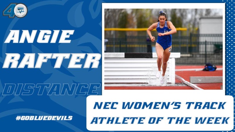 Angie Rafter Crowned NEC Track Athlete of the Week